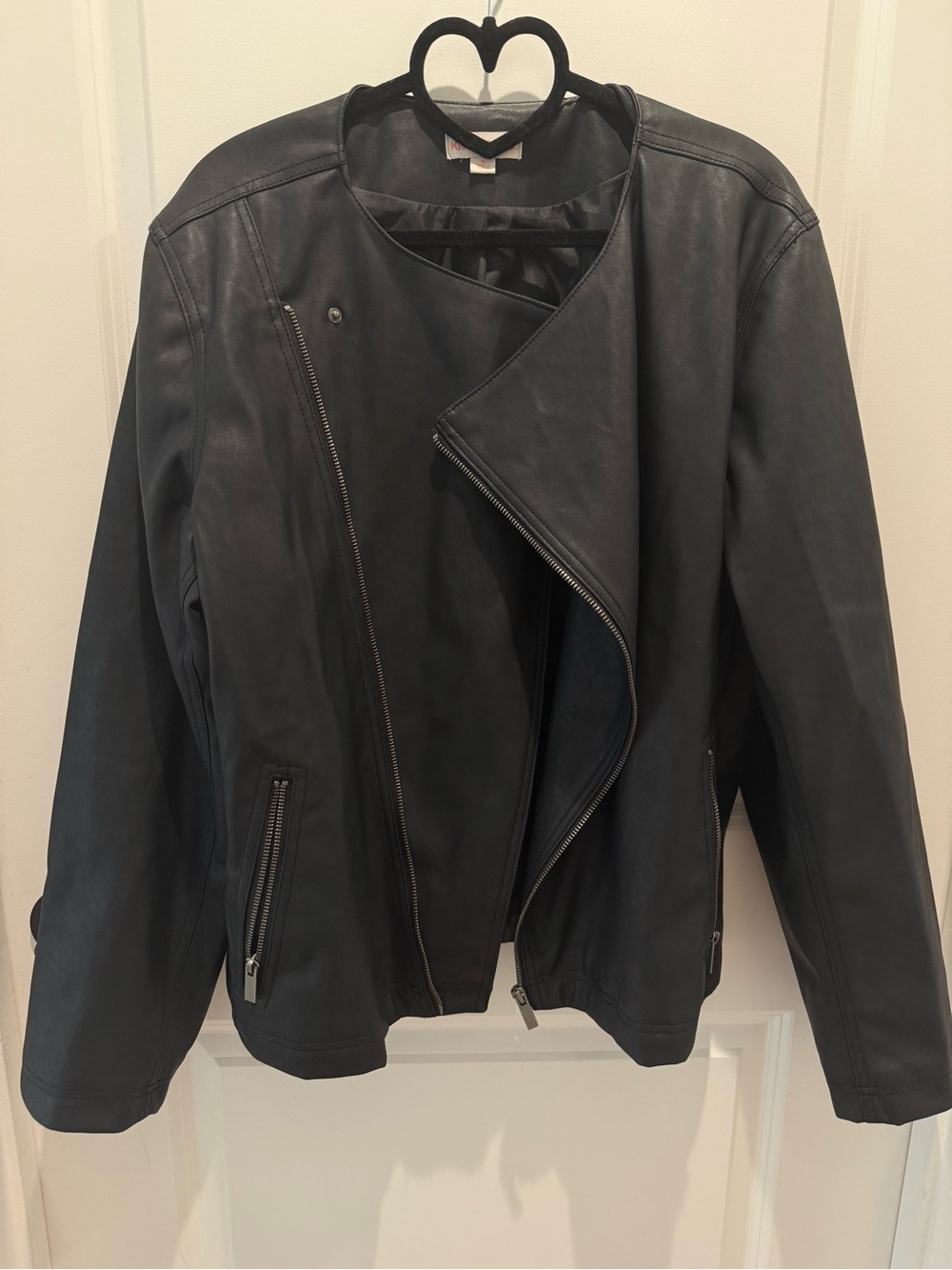 Knox Rose: Women’s Classic Black Leather Moto Jacket